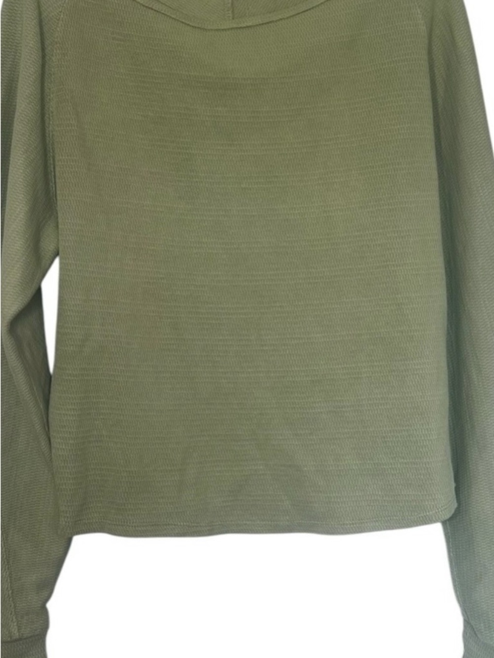 We The Free Jess Long Sleeve Waffle Knit in Soft Moss - Picture 5 of 6
